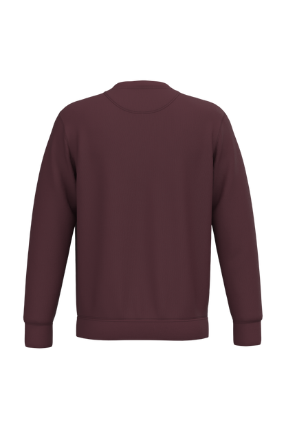 NS400 - Sudadera  ecorresponsable de cuello redondo unisex - Dark Cherry - trasera