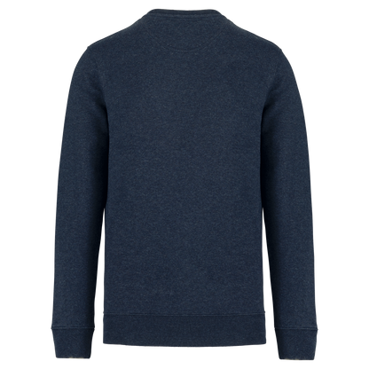 NS400 - Sudadera  ecorresponsable de cuello redondo unisex - Navy Blue Heather - trasera