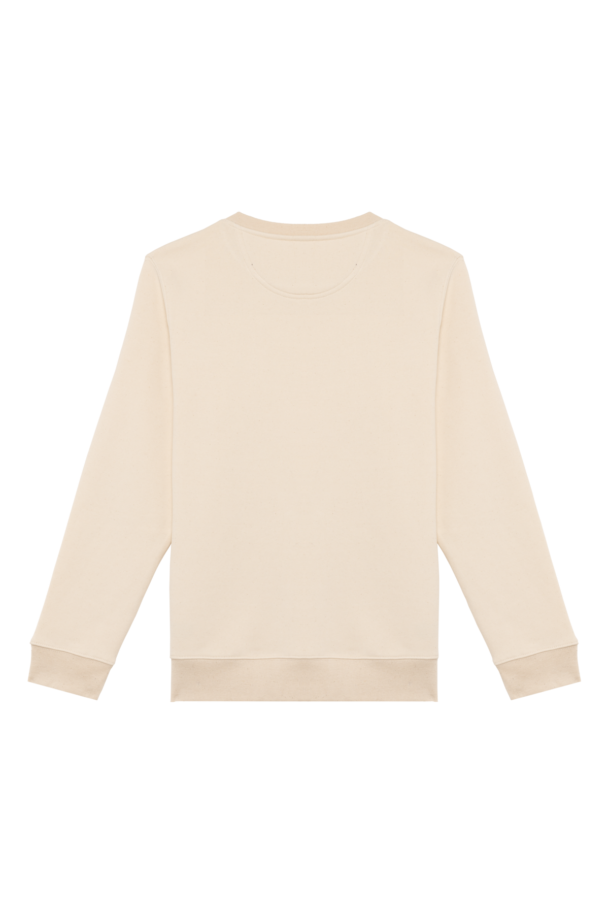 NS400 - Sudadera  ecorresponsable de cuello redondo unisex - Raw Natural - trasera