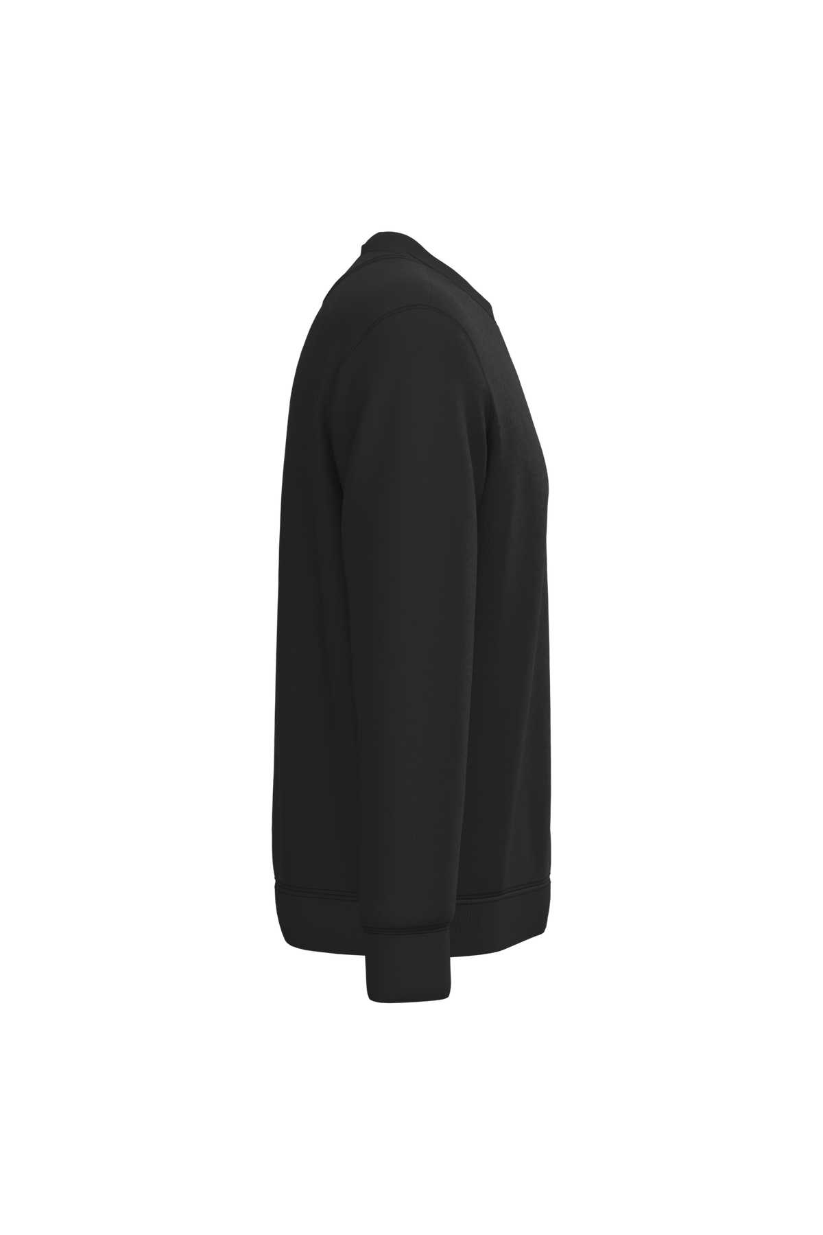 NS400 - Sudadera  ecorresponsable de cuello redondo unisex - Black - lateral