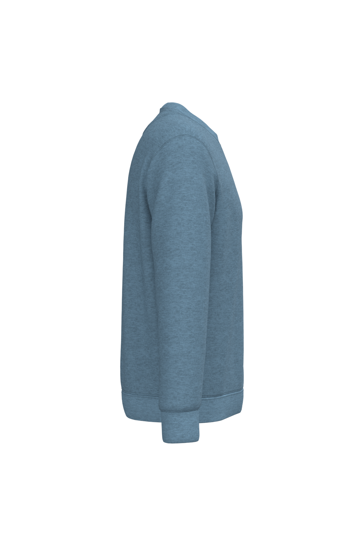 NS400 - Sudadera  ecorresponsable de cuello redondo unisex - Cool Blue Heather - lateral