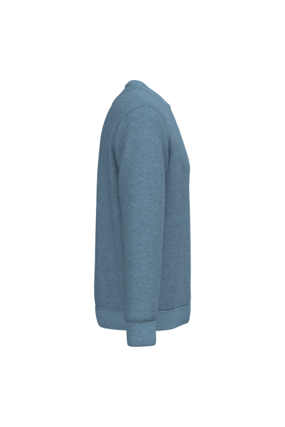 NS400 - Sudadera  ecorresponsable de cuello redondo unisex - Cool Blue Heather - lateral