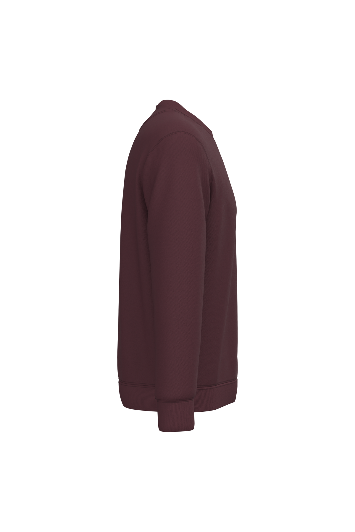 NS400 - Sudadera  ecorresponsable de cuello redondo unisex - Dark Cherry - lateral