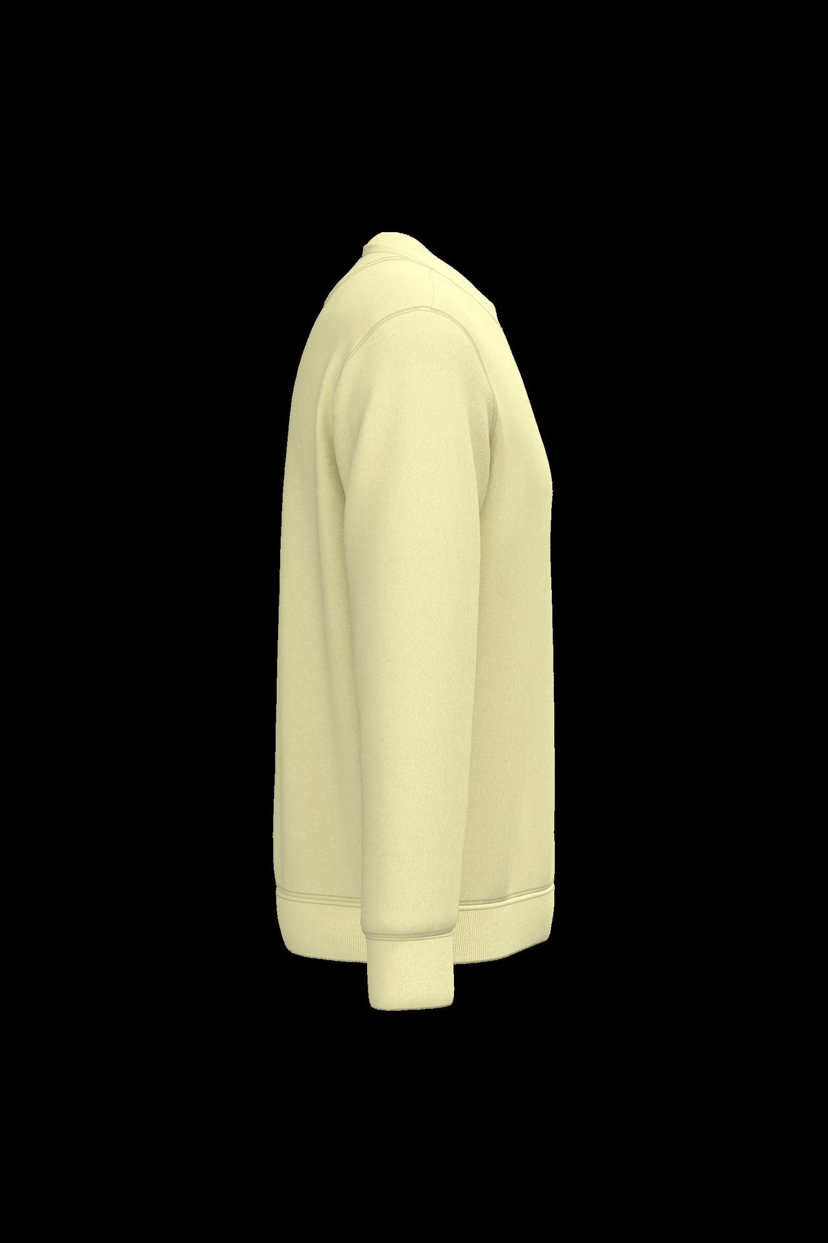 NS400 - Sudadera  ecorresponsable de cuello redondo unisex - Lemon Citrus - lateral