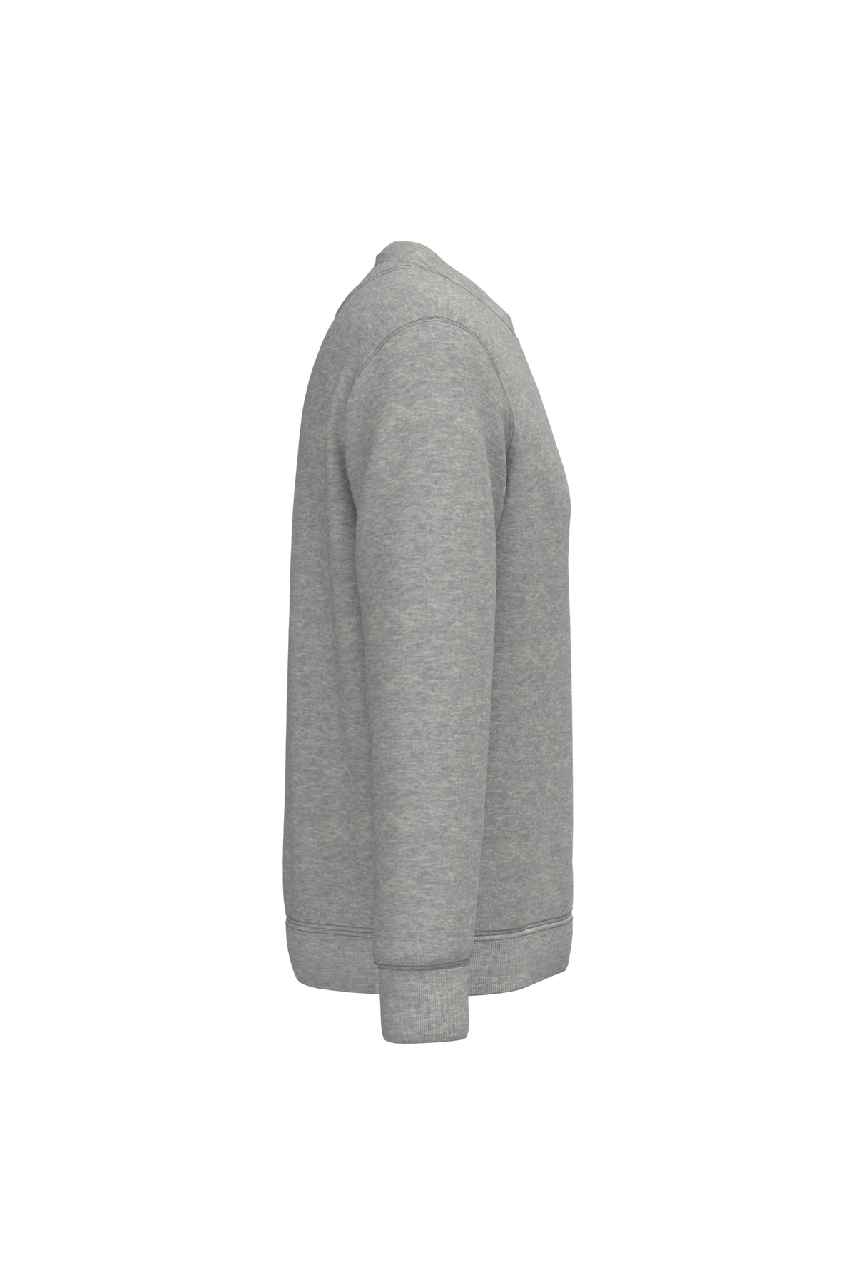 NS400 - Sudadera  ecorresponsable de cuello redondo unisex - Moon Grey Heather - lateral