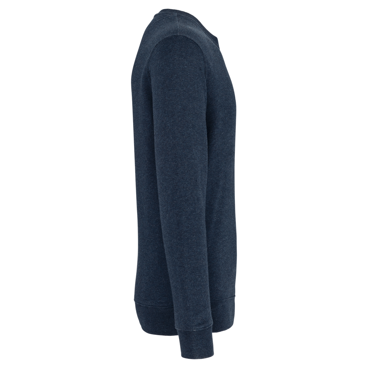 NS400 - Sudadera  ecorresponsable de cuello redondo unisex - Navy Blue Heather - lateral