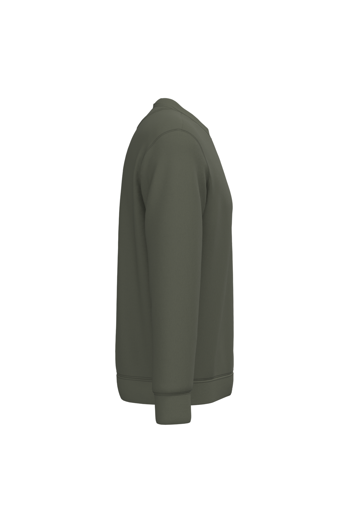 NS400 - Sudadera  ecorresponsable de cuello redondo unisex - Organic Khaki - lateral
