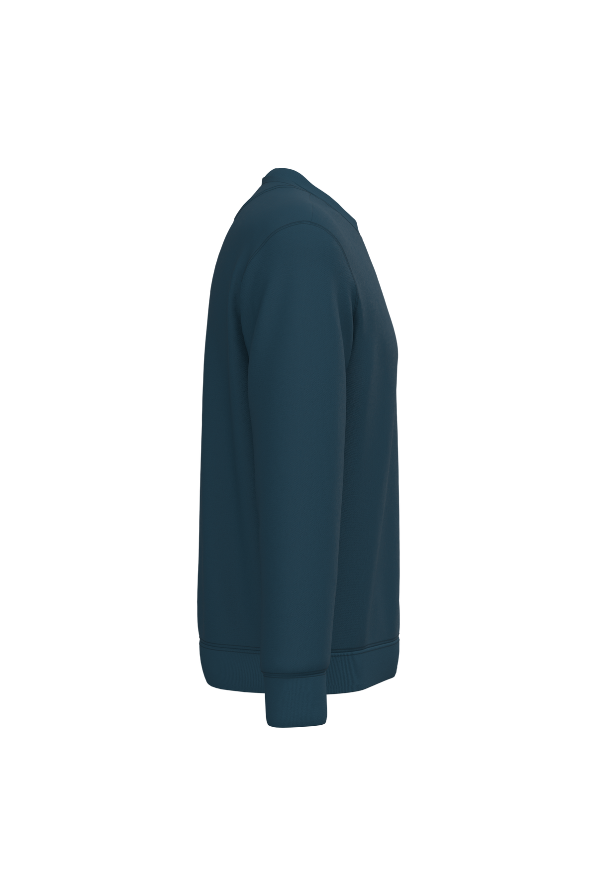NS400 - Sudadera  ecorresponsable de cuello redondo unisex - Peacock Blue - lateral