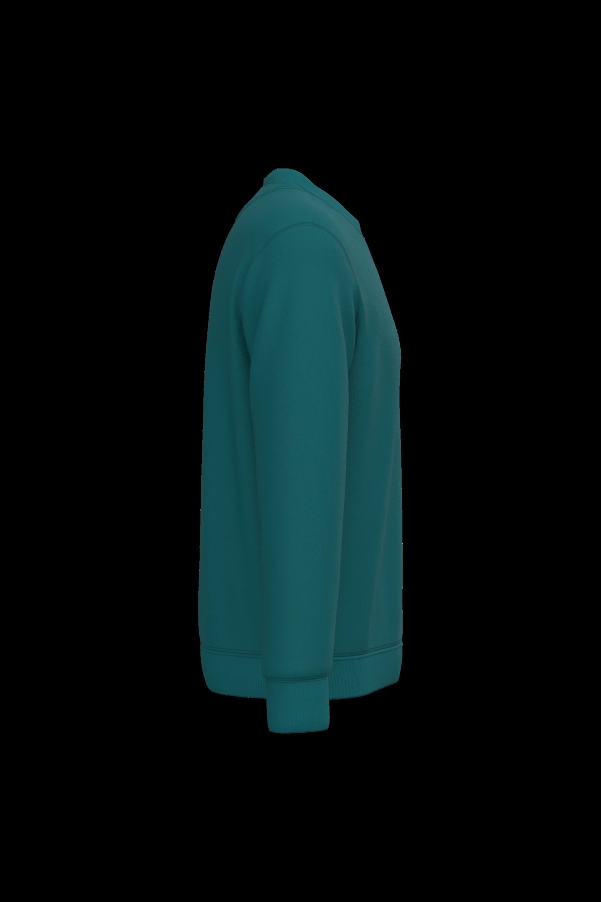 NS400 - Sudadera  ecorresponsable de cuello redondo unisex - Peacock Green - lateral