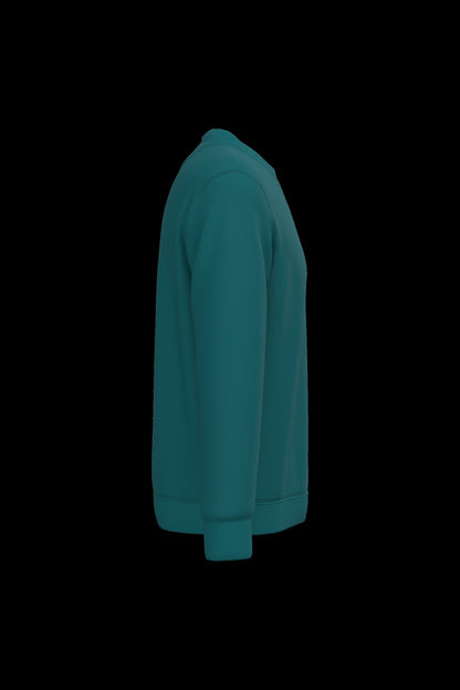 NS400 - Sudadera  ecorresponsable de cuello redondo unisex - Peacock Green - lateral