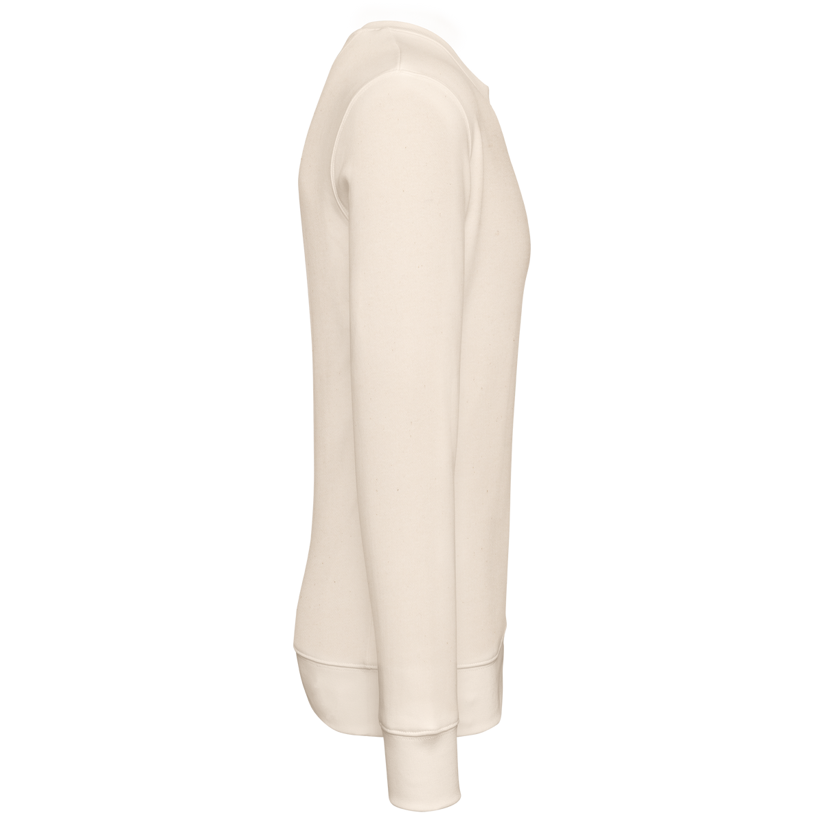 NS400 - Sudadera  ecorresponsable de cuello redondo unisex - Raw Natural - lateral