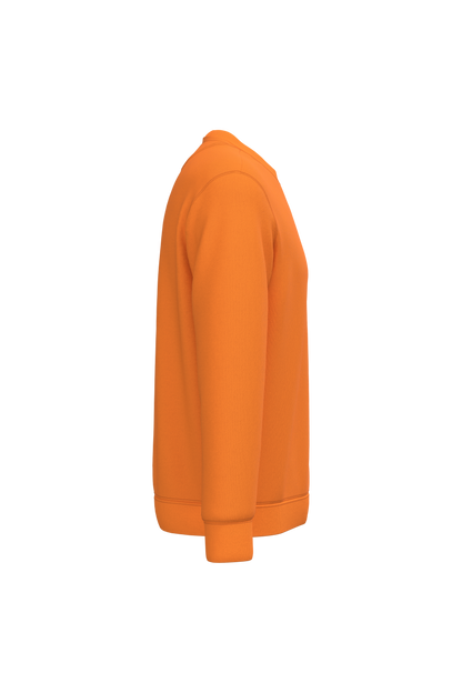 NS400 - Sudadera  ecorresponsable de cuello redondo unisex - Tangerine - lateral