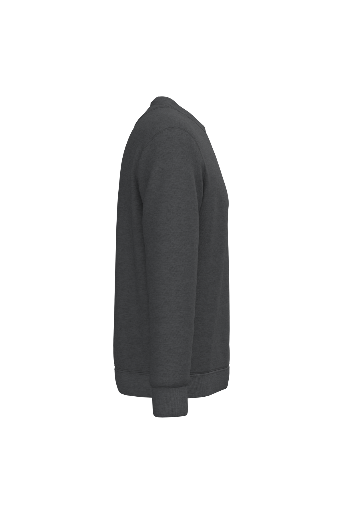 NS400 - Sudadera  ecorresponsable de cuello redondo unisex - Volcano Grey Heather - lateral