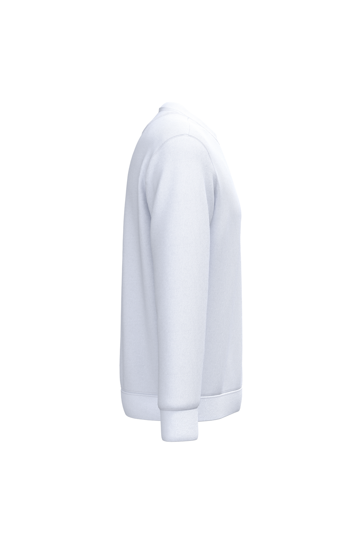 NS400 - Sudadera  ecorresponsable de cuello redondo unisex - White - lateral