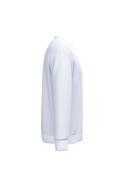 NS400 - Sudadera  ecorresponsable de cuello redondo unisex - White - lateral