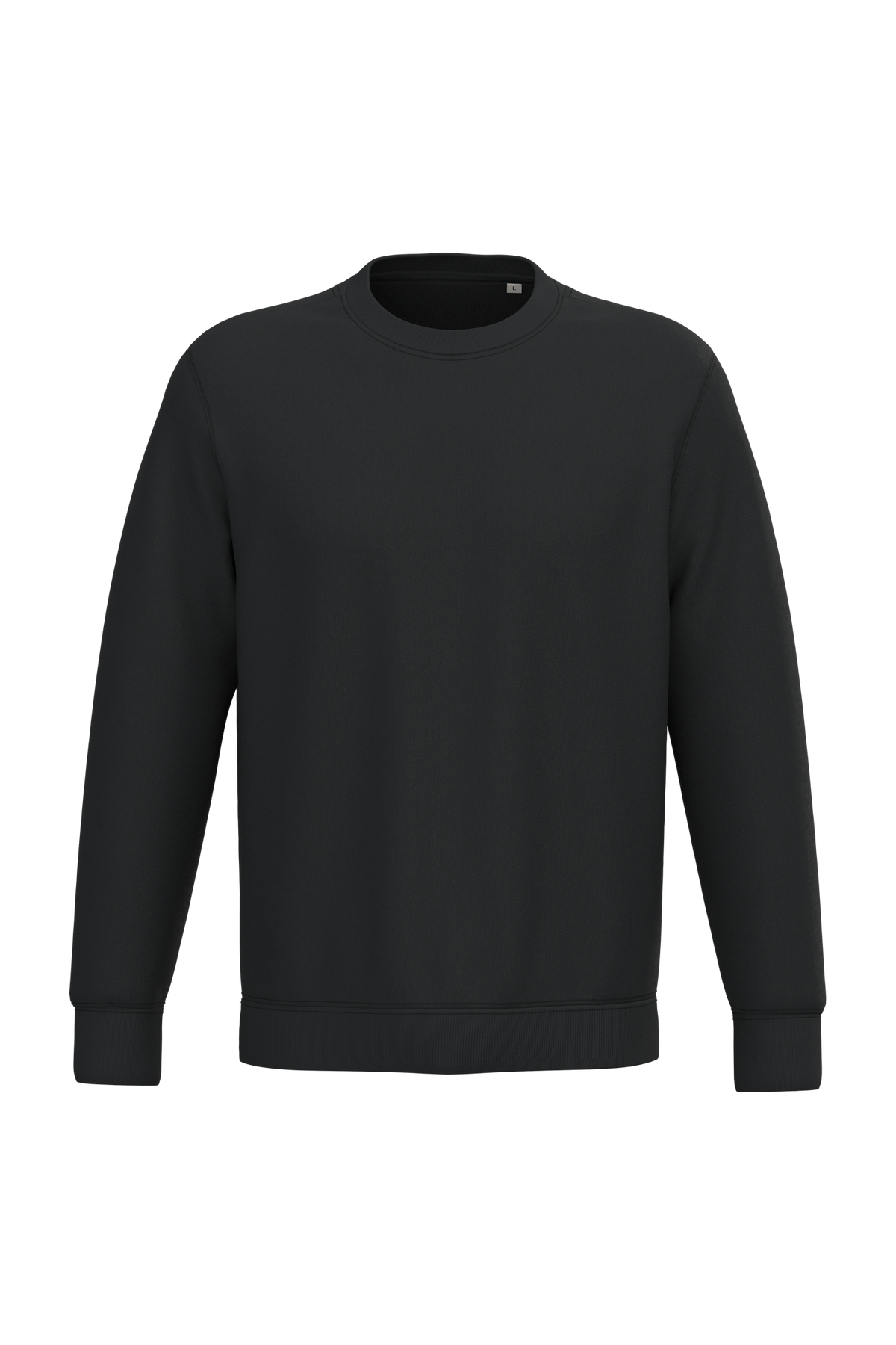 NS400 - Sudadera  ecorresponsable de cuello redondo unisex - Black - frontal