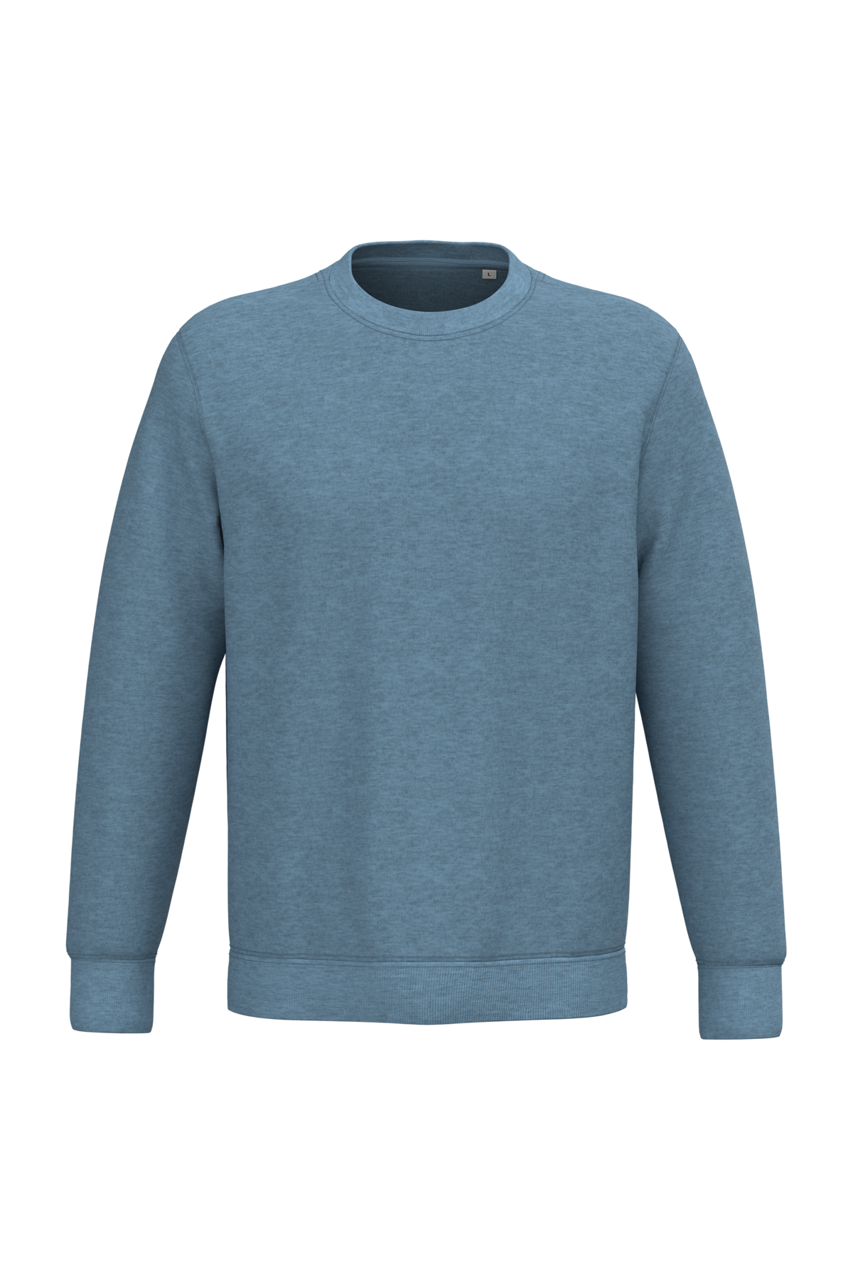 NS400 - Sudadera  ecorresponsable de cuello redondo unisex - Cool Blue Heather - frontal