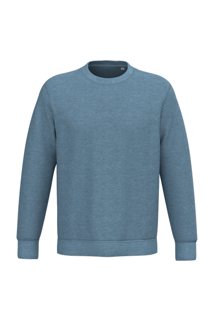 NS400 - Sudadera  ecorresponsable de cuello redondo unisex - Cool Blue Heather - frontal