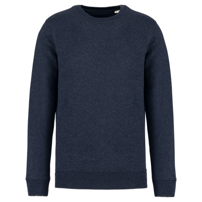NS400 - Sudadera  ecorresponsable de cuello redondo unisex - Navy Blue Heather - frontal