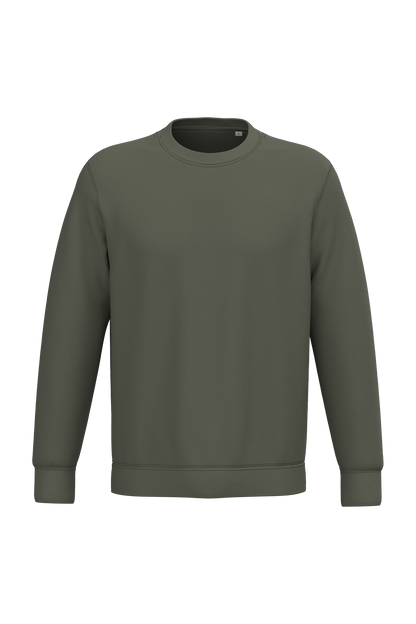 NS400 - Sudadera  ecorresponsable de cuello redondo unisex - Organic Khaki - frontal