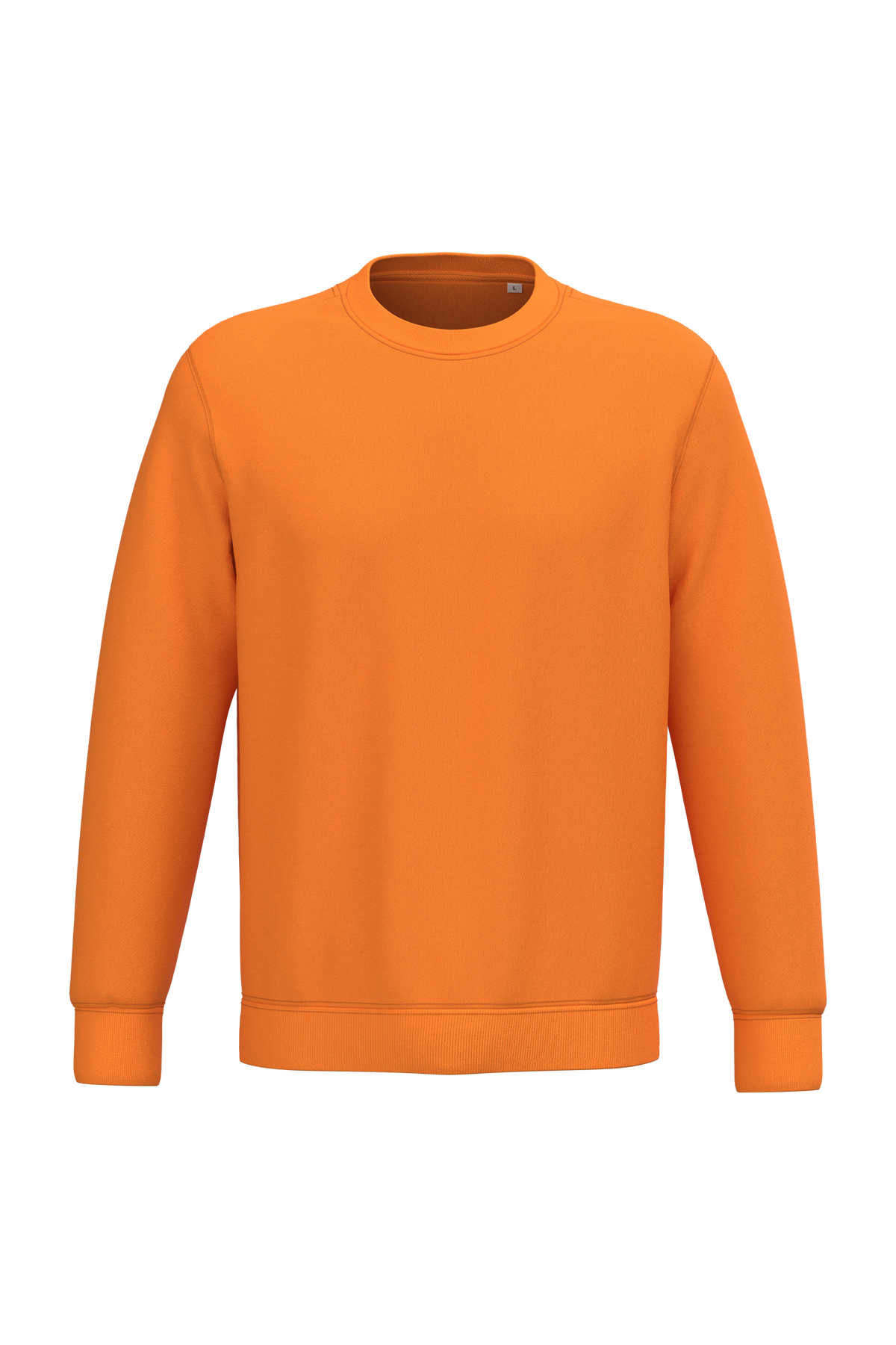 NS400 - Sudadera  ecorresponsable de cuello redondo unisex - Tangerine - frontal