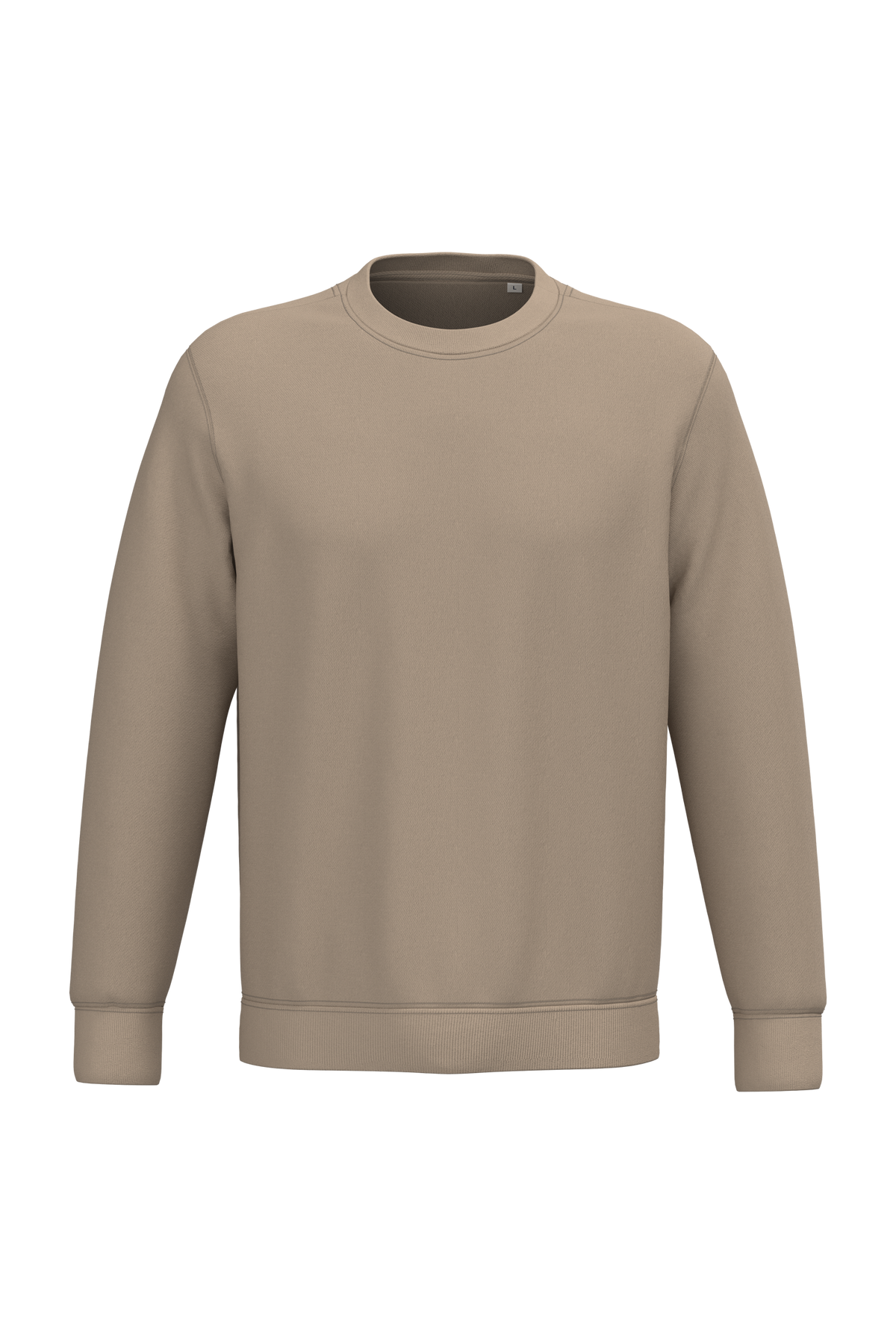 NS400 - Sudadera  ecorresponsable de cuello redondo unisex - Wet Sand - frontal