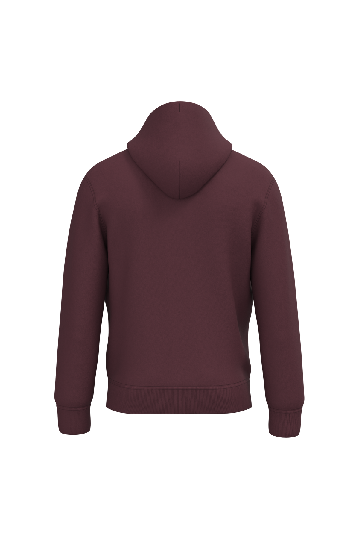 NS401 - Sudadera ecorresponsable con capucha unisex - Dark Cherry - trasera