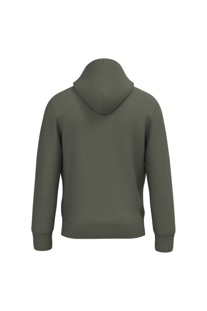 NS401 - Sudadera ecorresponsable con capucha unisex - Organic Khaki - trasera