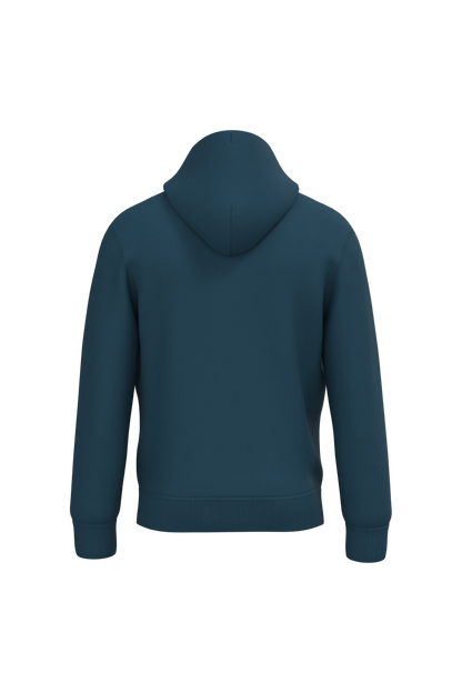 NS401 - Sudadera ecorresponsable con capucha unisex - Peacock Blue - trasera