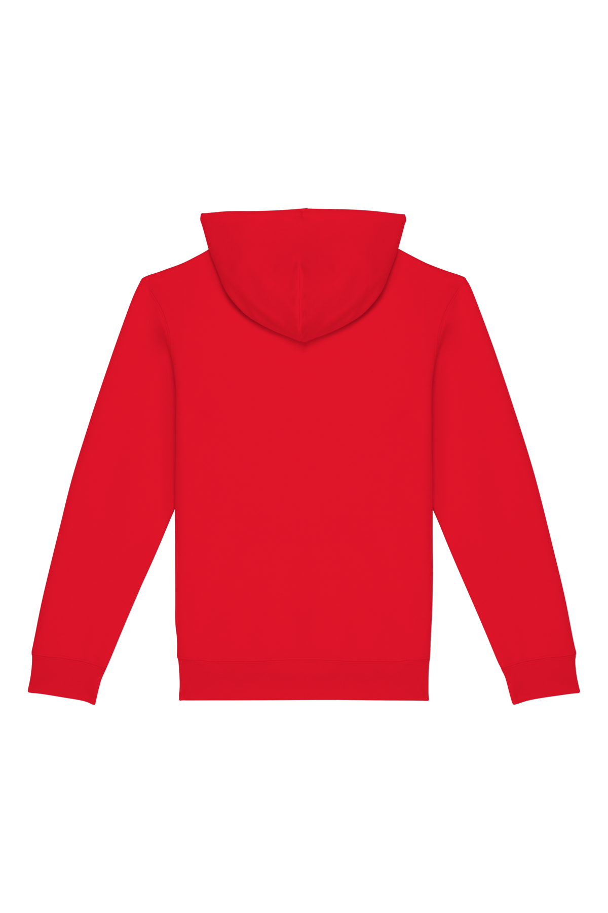 NS401 - Sudadera ecorresponsable con capucha unisex - Poppy Red - trasera