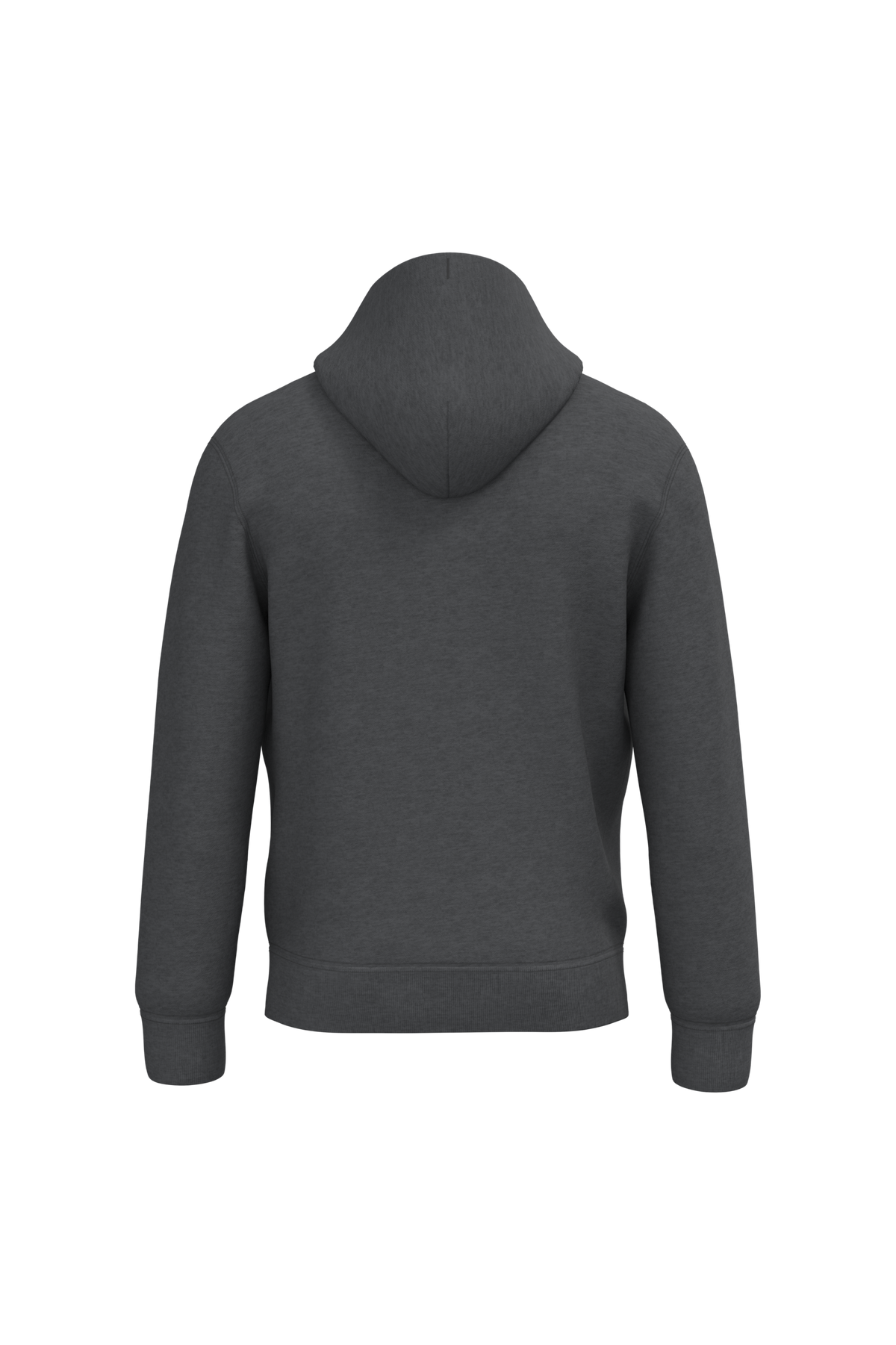 NS401 - Sudadera ecorresponsable con capucha unisex - Volcano Grey Heather - trasera