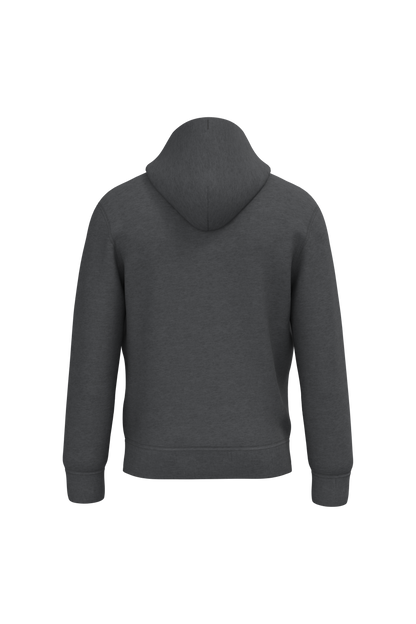 NS401 - Sudadera ecorresponsable con capucha unisex - Volcano Grey Heather - trasera