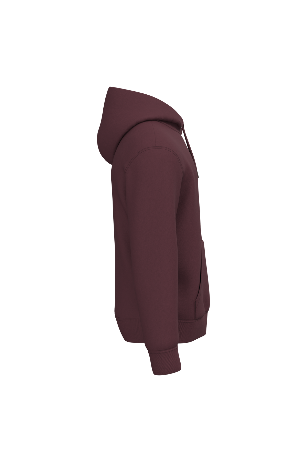 NS401 - Sudadera ecorresponsable con capucha unisex - Dark Cherry - lateral