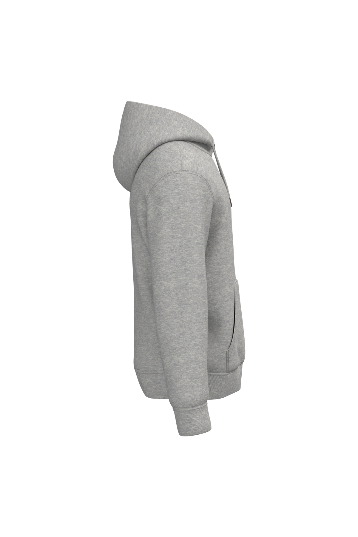 NS401 - Sudadera ecorresponsable con capucha unisex - Moon Grey Heather - lateral