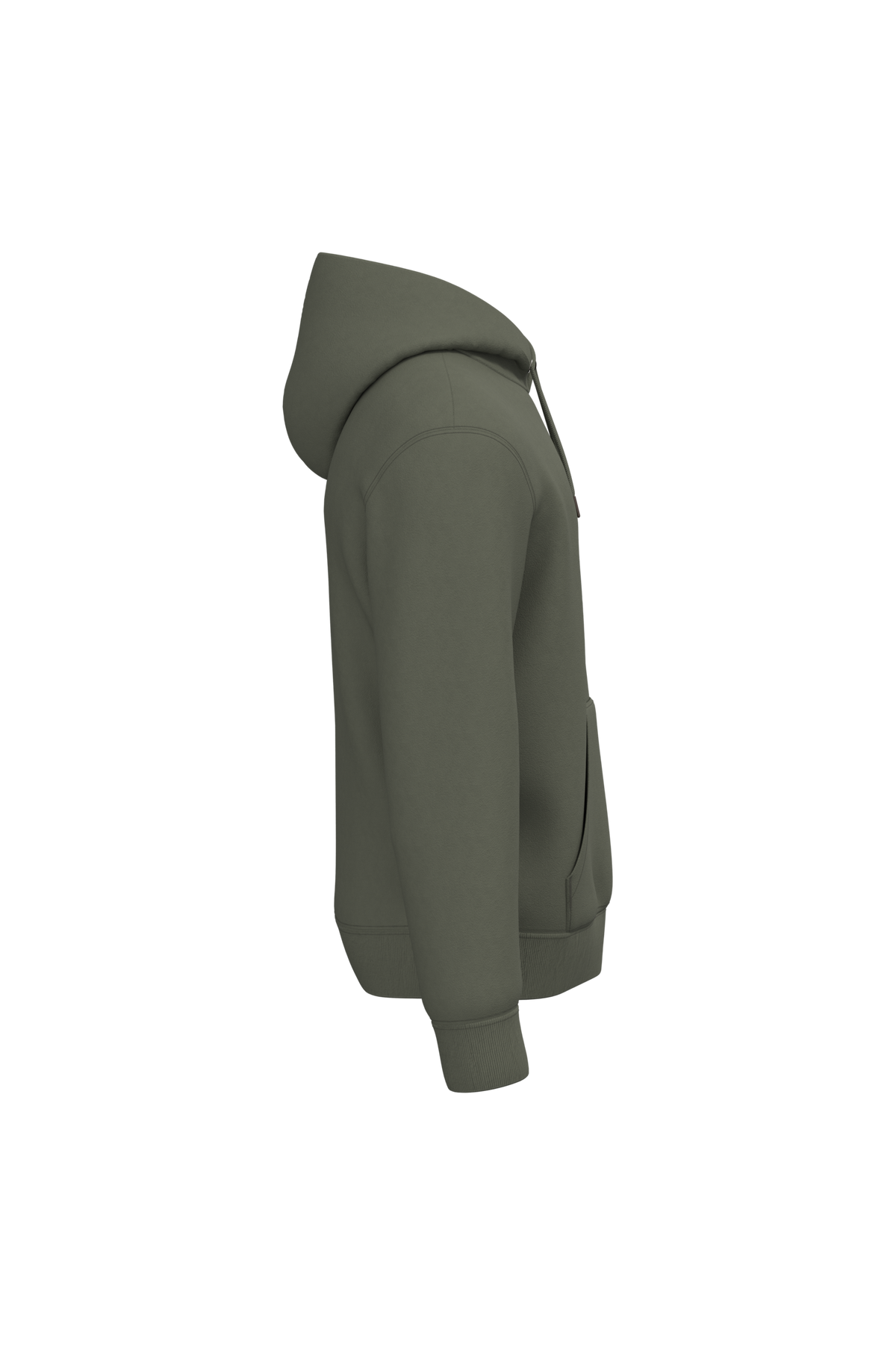 NS401 - Sudadera ecorresponsable con capucha unisex - Organic Khaki - lateral