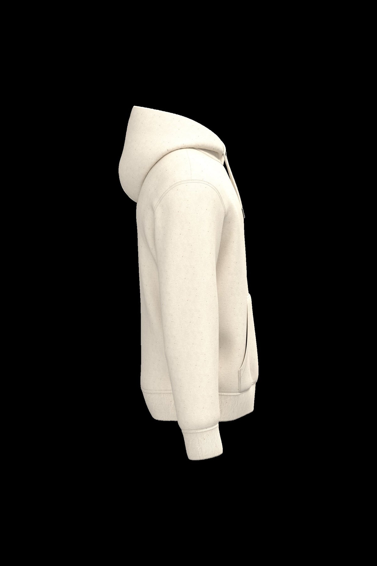 NS401 - Sudadera ecorresponsable con capucha unisex - Raw Natural - lateral
