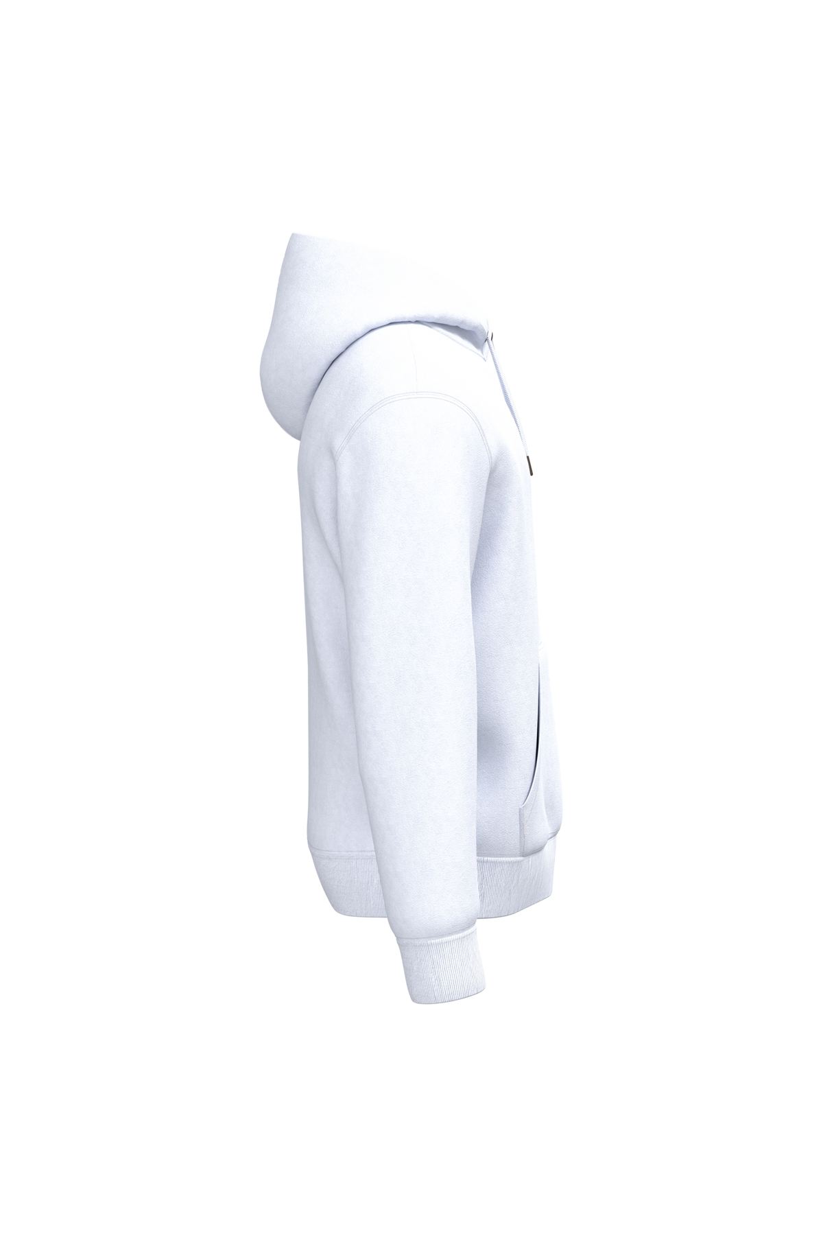 NS401 - Sudadera ecorresponsable con capucha unisex - White - lateral