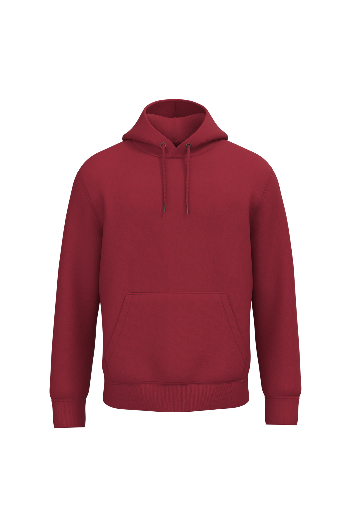 NS401 - Sudadera ecorresponsable con capucha unisex - Hibiscus Red - frontal