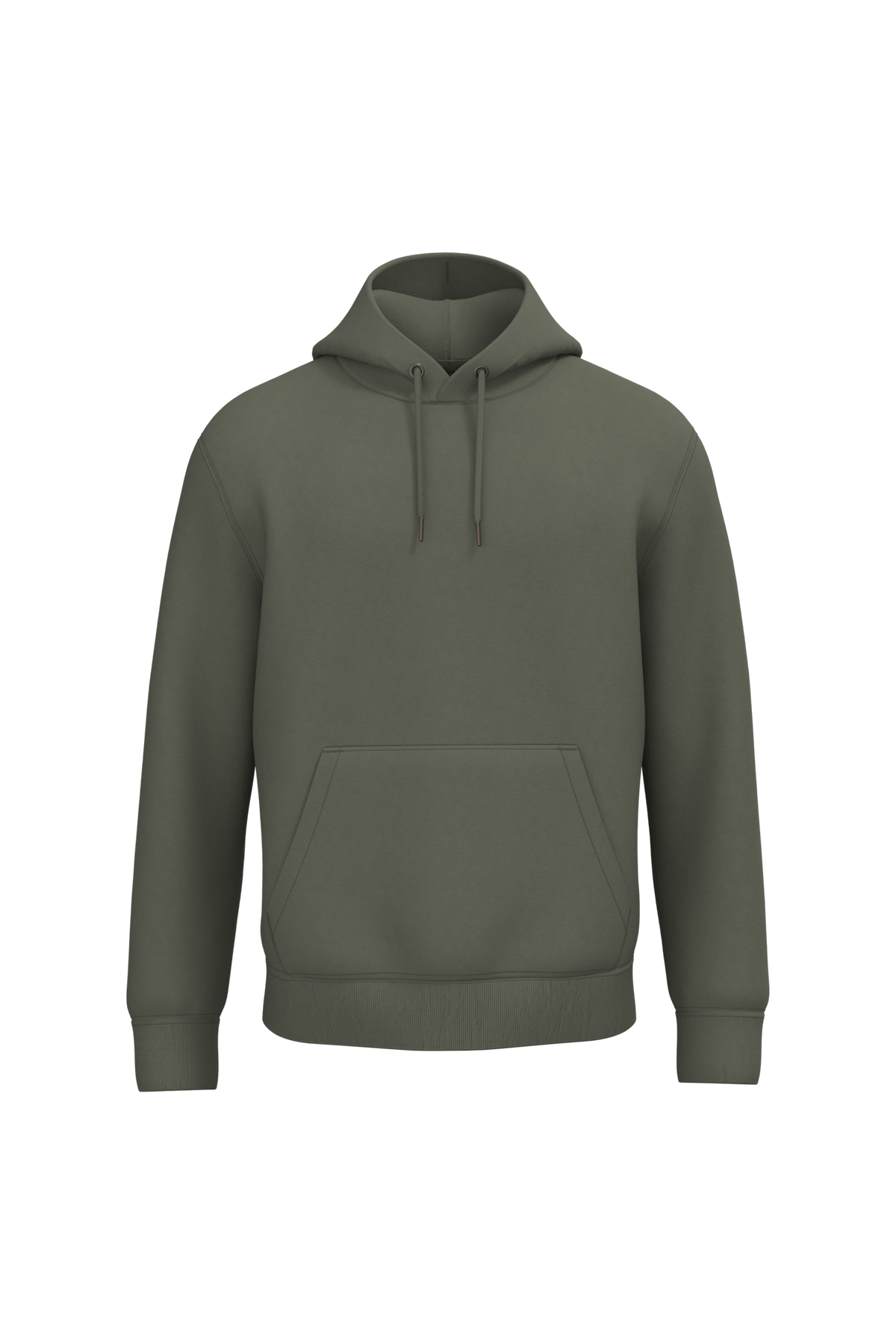 NS401 - Sudadera ecorresponsable con capucha unisex - Organic Khaki - frontal