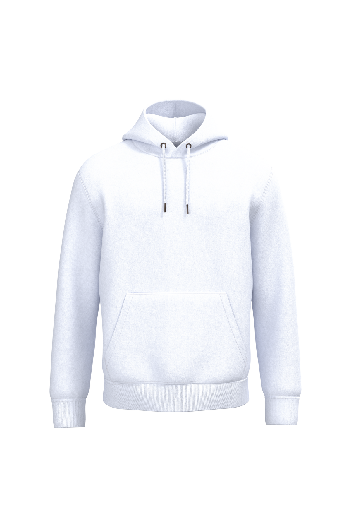 NS401 - Sudadera ecorresponsable con capucha unisex - White - frontal
