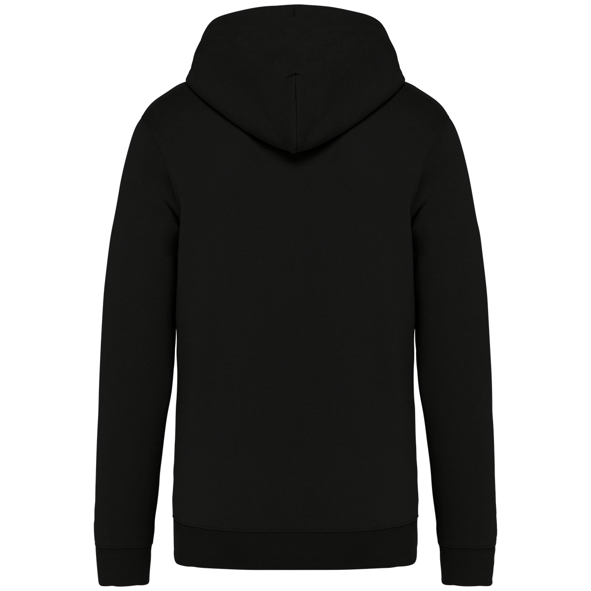NS402 - Sudadera ecorresponsable con cremallera y capucha unisex - Black - trasera