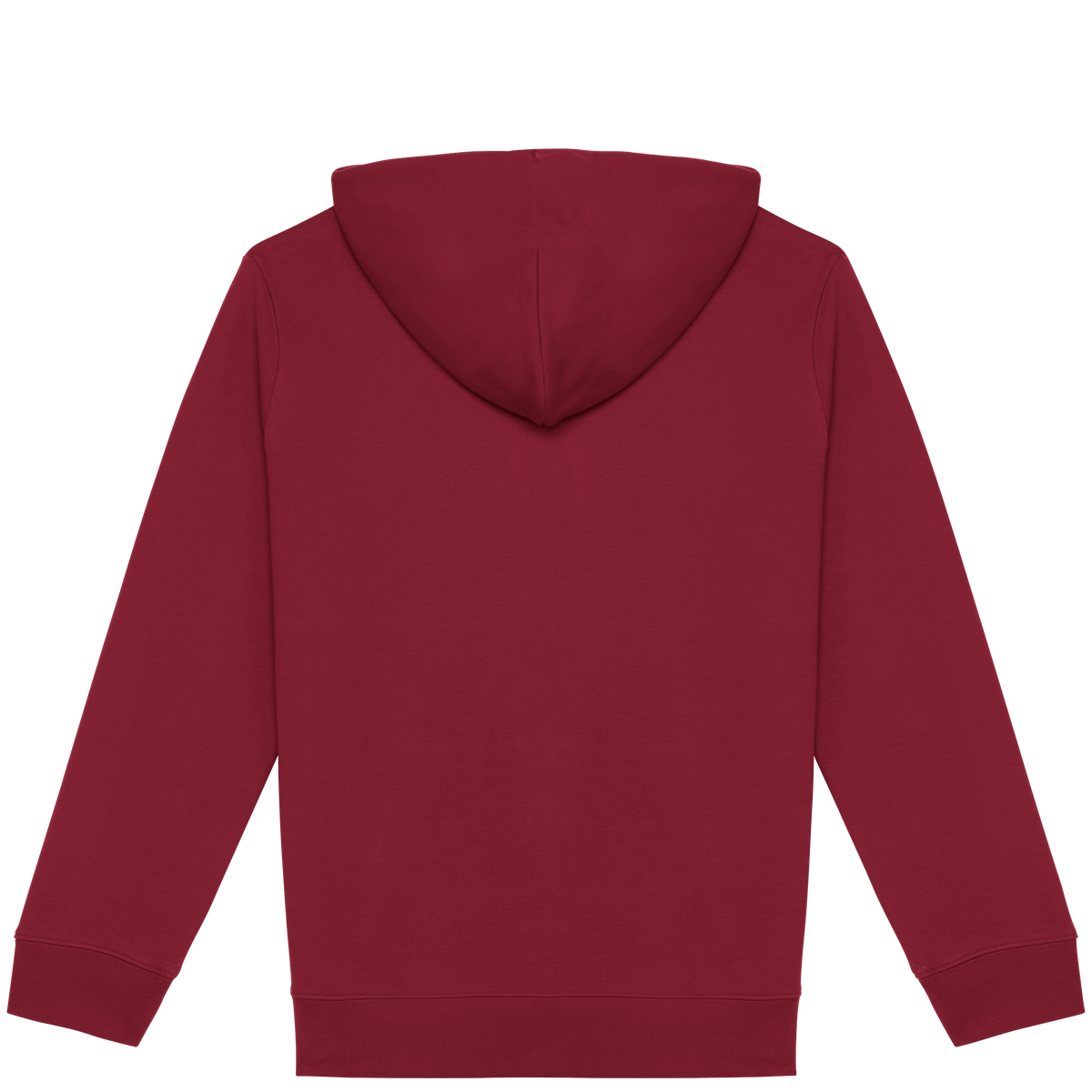 NS402 - Sudadera ecorresponsable con cremallera y capucha unisex - Hibiscus Red - trasera