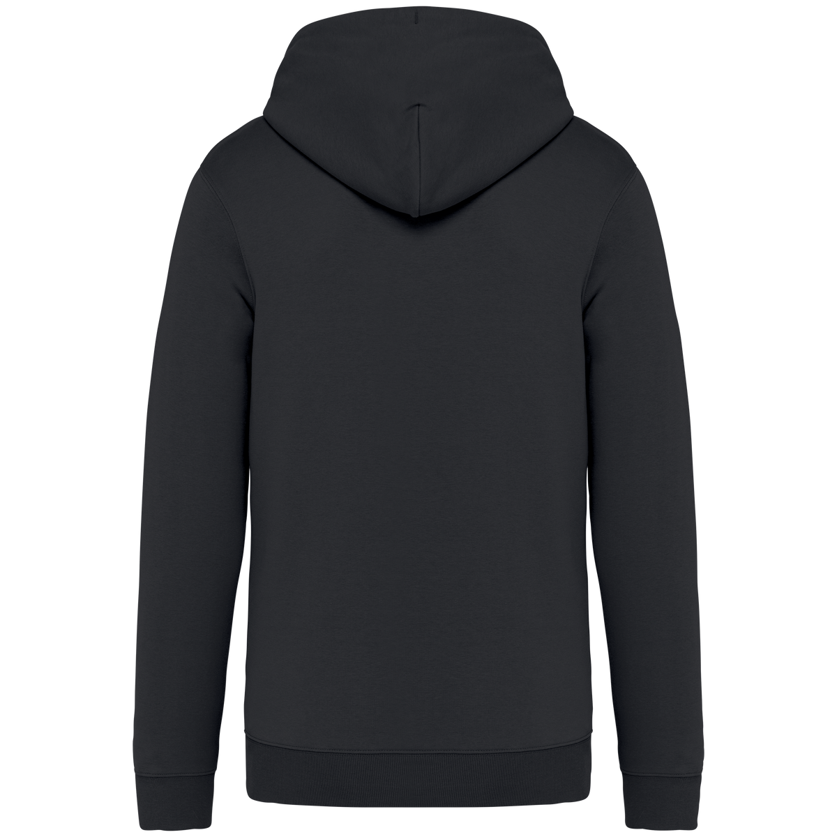 NS402 - Sudadera ecorresponsable con cremallera y capucha unisex - Iron Grey - trasera
