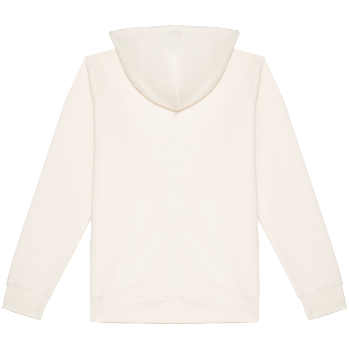 NS402 - Sudadera ecorresponsable con cremallera y capucha unisex - Ivory - trasera