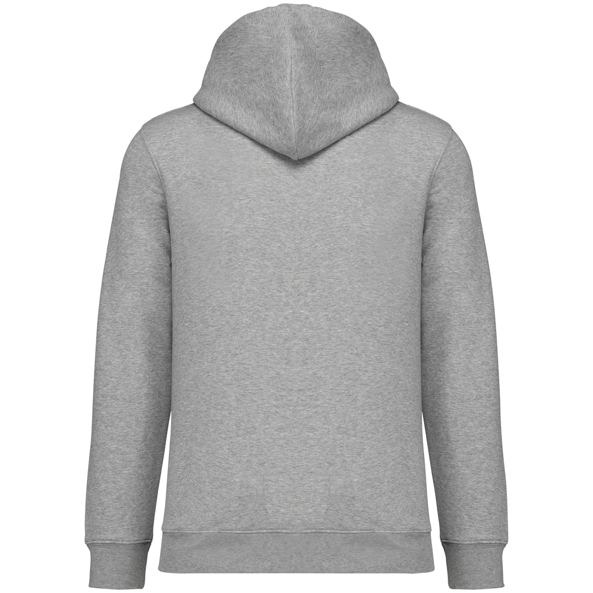 NS402 - Sudadera ecorresponsable con cremallera y capucha unisex - Moon Grey Heather - trasera