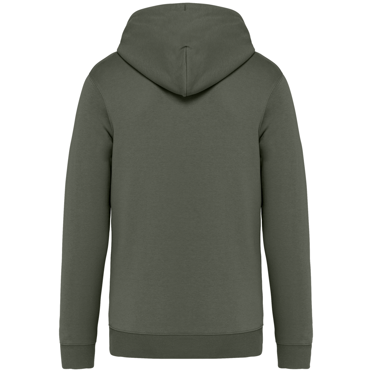 NS402 - Sudadera ecorresponsable con cremallera y capucha unisex - Organic Khaki - trasera