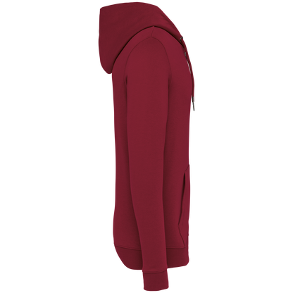 NS402 - Sudadera ecorresponsable con cremallera y capucha unisex - Hibiscus Red - lateral