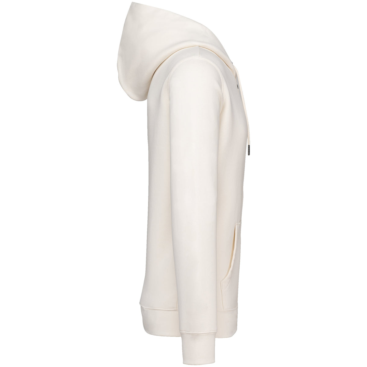 NS402 - Sudadera ecorresponsable con cremallera y capucha unisex - Ivory - lateral