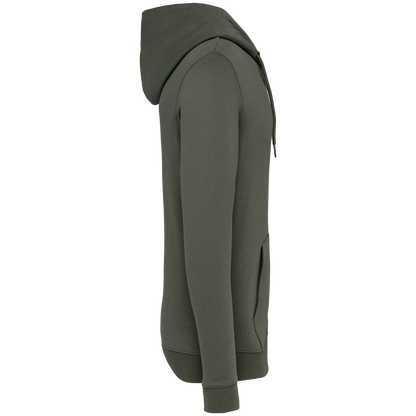 NS402 - Sudadera ecorresponsable con cremallera y capucha unisex - Organic Khaki - lateral