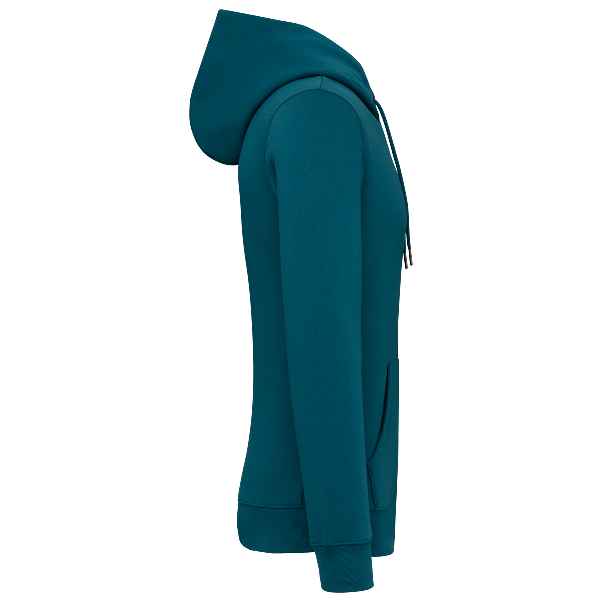 NS402 - Sudadera ecorresponsable con cremallera y capucha unisex - Peacock Green - lateral